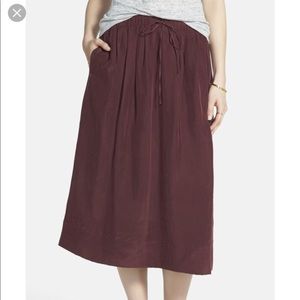 Madewell sunset silk skirt